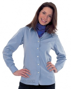 Ladies Oxford Long Sleeve Shirt