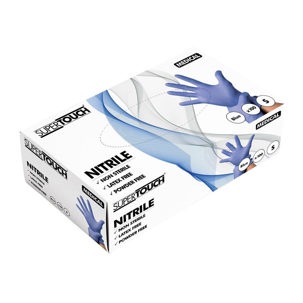 Supertouch Powder Free Disposable Nitrile Gloves (Box of 100)