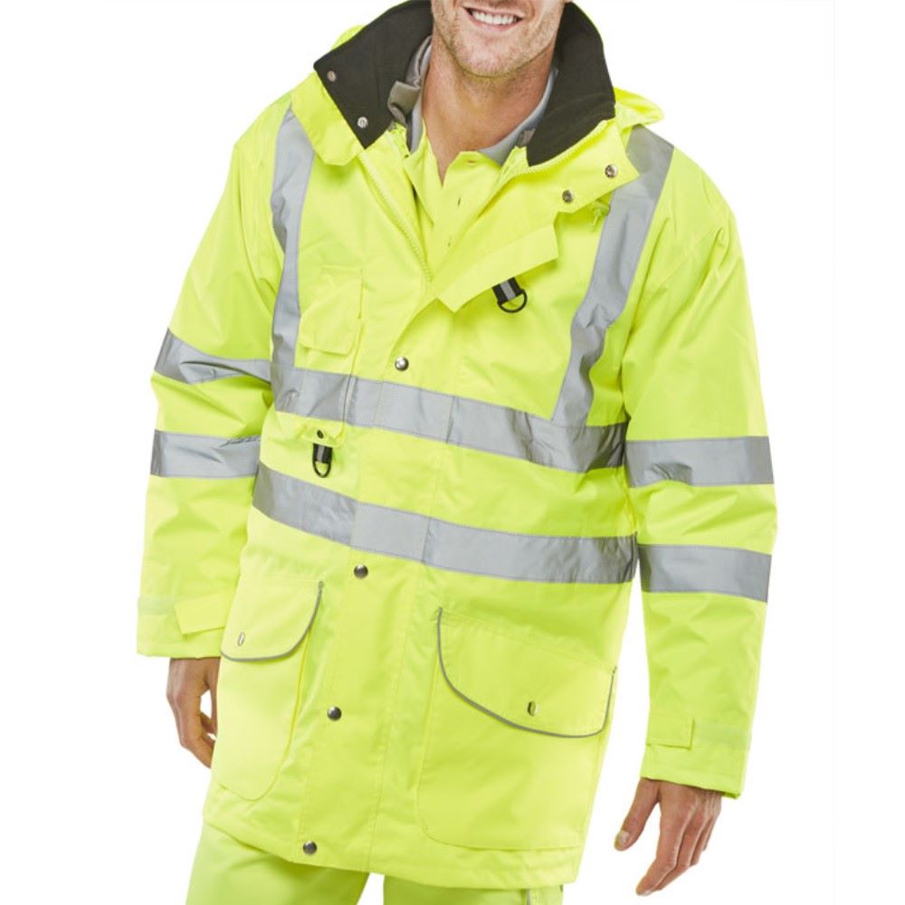 High Visibility Waterproof Yellow 7-in-1 Elsener Jacket