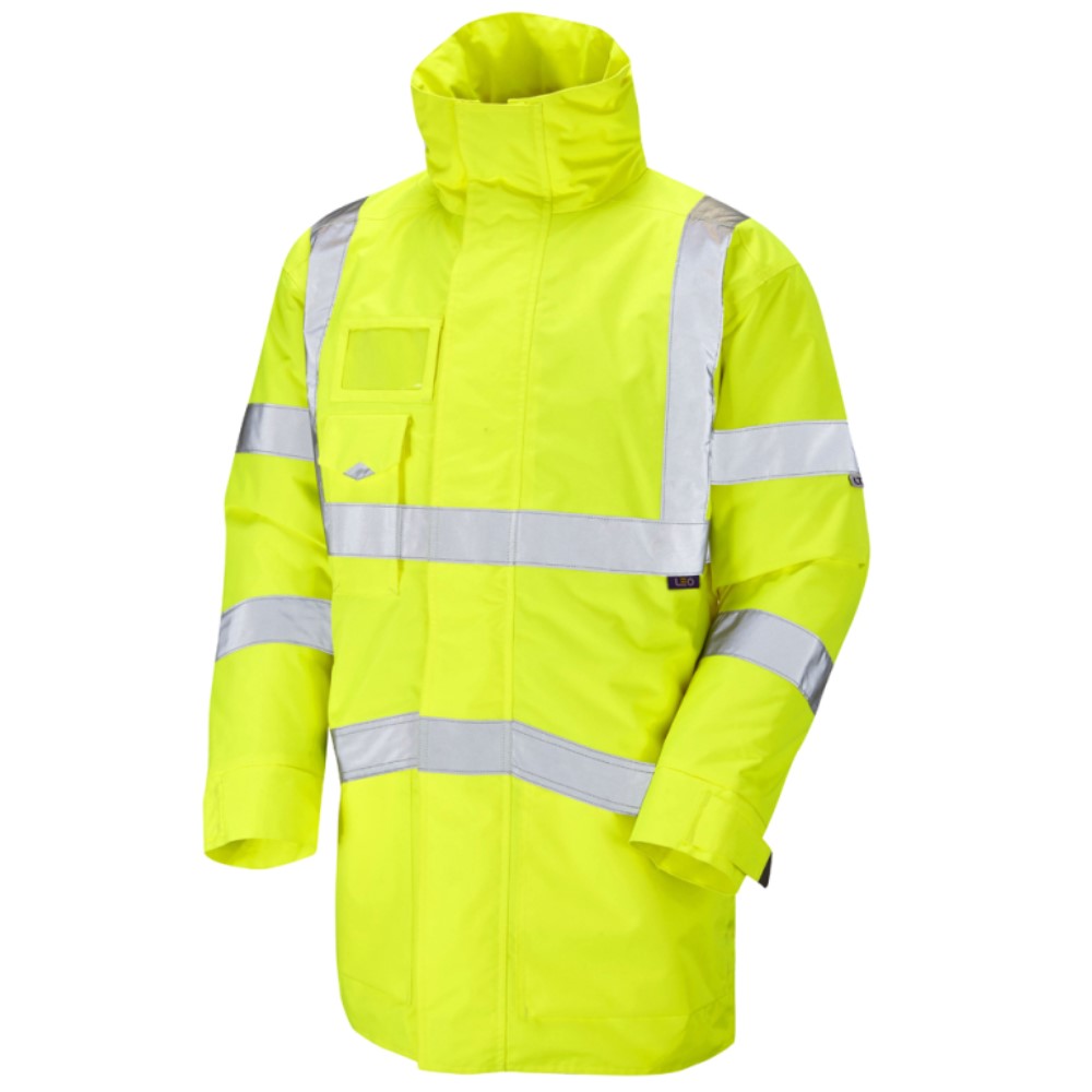 High Visibility Marwood Yellow Superior Waterproof Jacket - ENISO 20471
