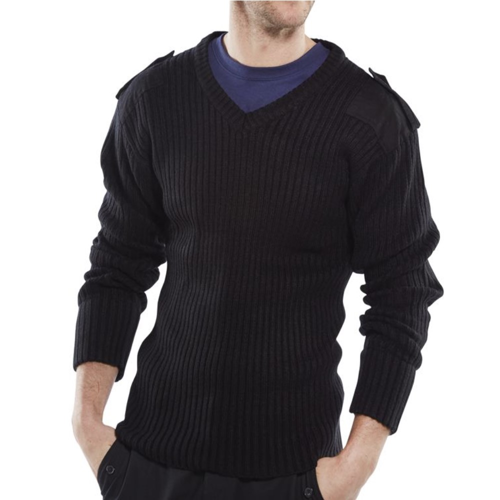 Security Sweater Black Acrylic redoakdirect