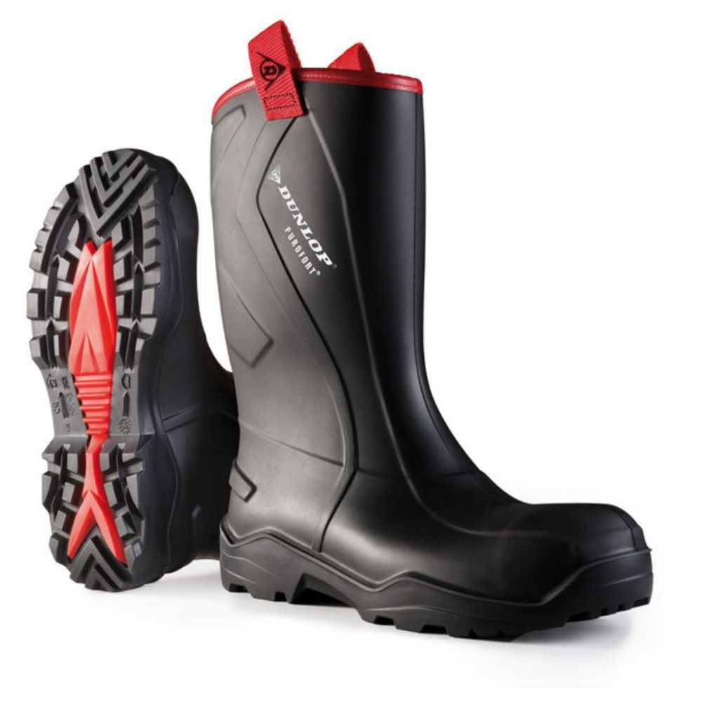 Dunlop Purofort Rugged Waterproof Rigger Boot With Steel Toe Cap And Mid Sole
