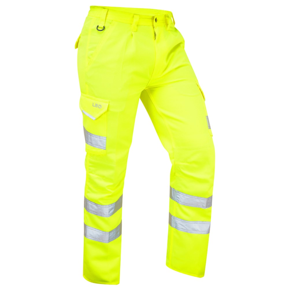 High Visibility Yellow Superior Cargo Trousers ENISO 20471