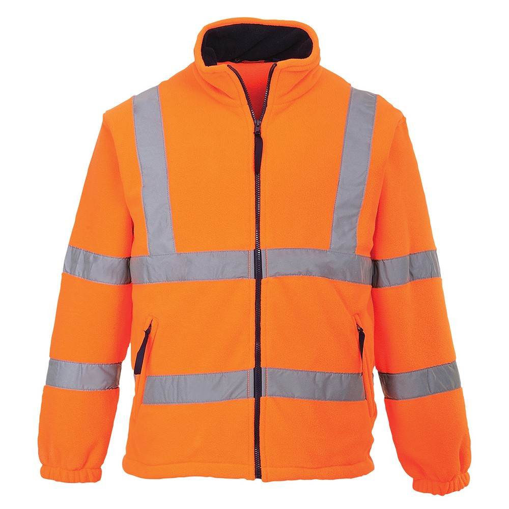 High Visibility Portwest F300 Orange Fleece Jacket