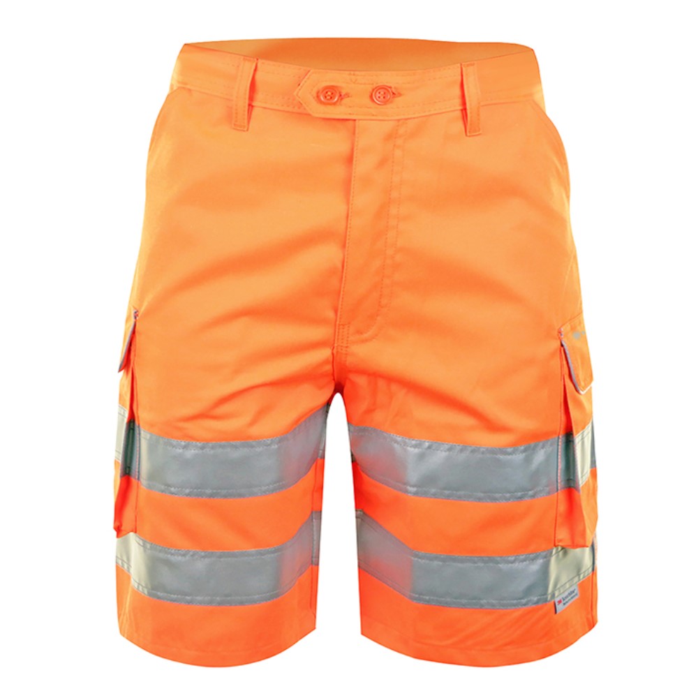 High Visibility Beeswift Orange Railspec Shorts EN ISO 20471 & RIS-3279-TOM