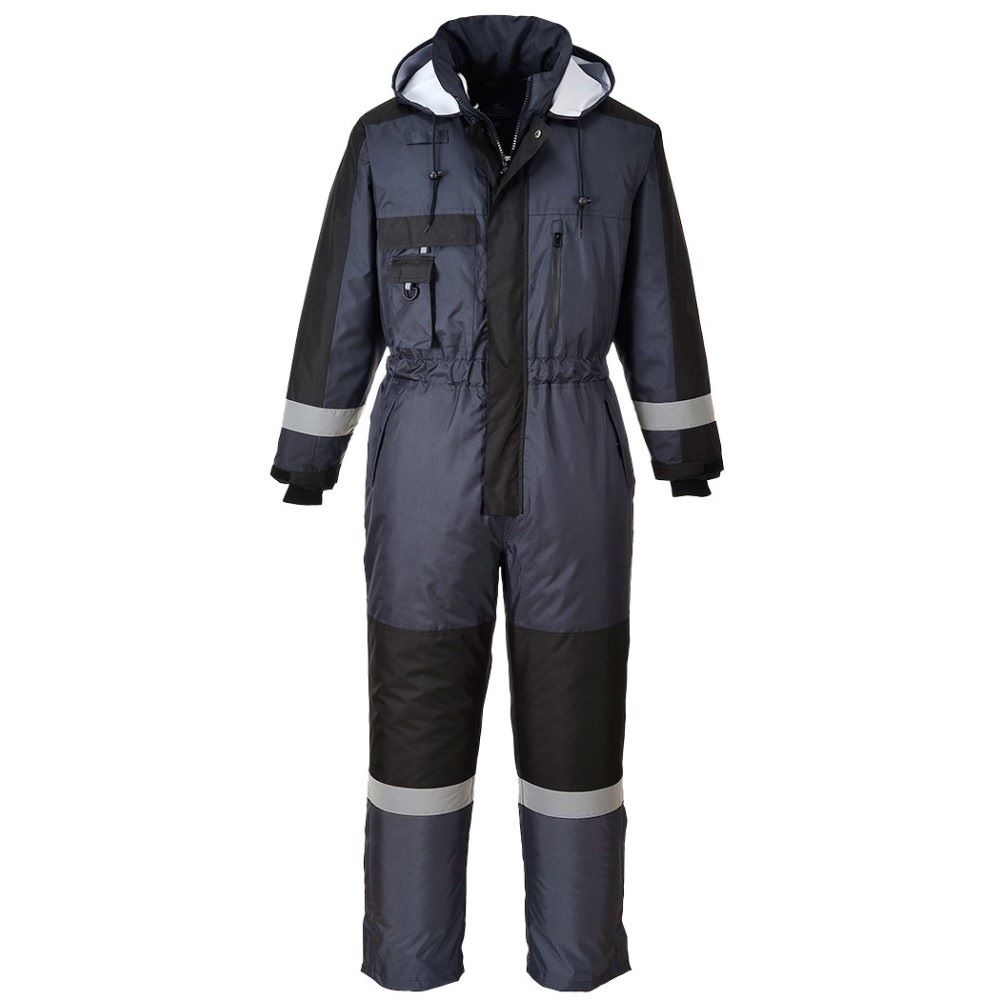 Portwest Navy/Black Lined Waterproof Winter Coverall S585