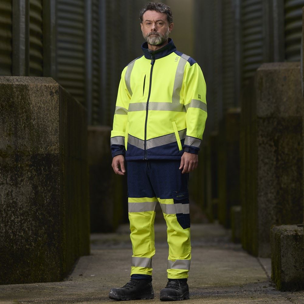 High Visibility 2 Bands & Braces Softshell Jacket - ´s - View #5