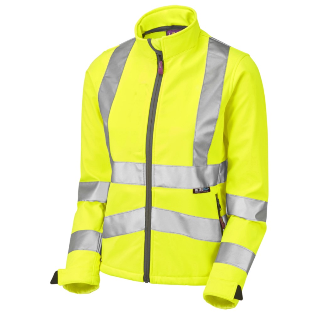 Ladies Honeywell Premium High Visibility Yellow Softshell Jacket