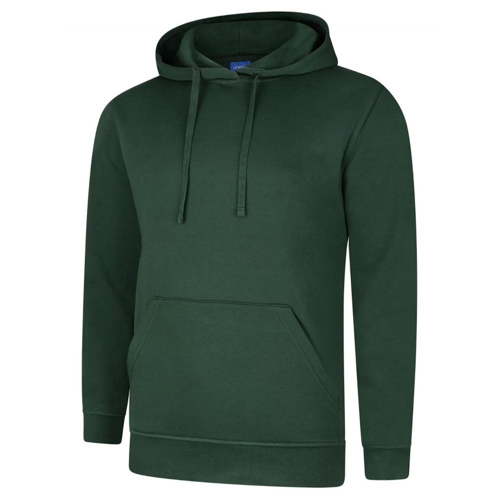 Uneek UC509 Unisex Deluxe Hooded Sweatshirt In 30 Colours