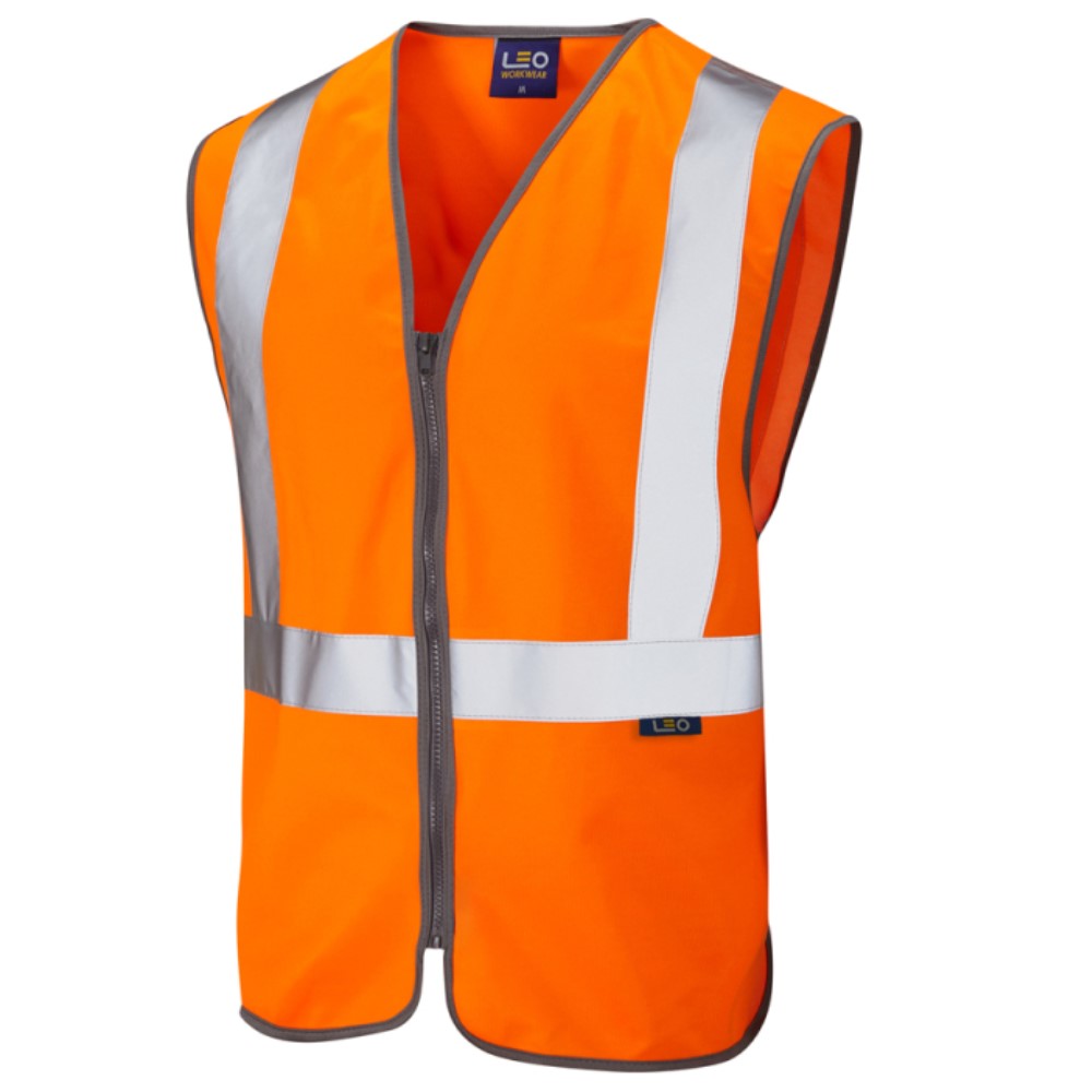 High Visibility Rail Spec Orange Vest Railway group standard RIS-3279-TOM