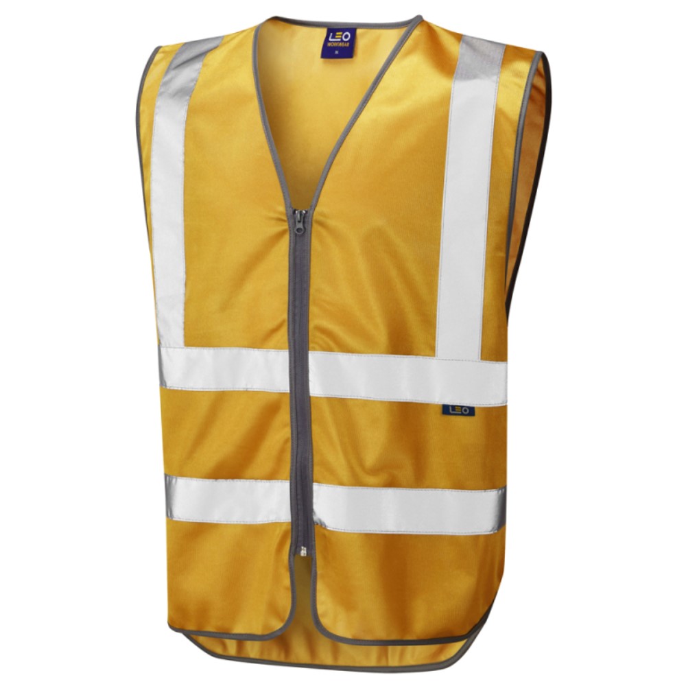 Gold Leo Commodore Reflective Waistcoat