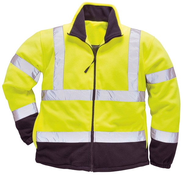 High Visibility Yellow TwoTone Fleece Jacket