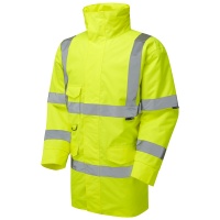 High Visibility Yellow Leo Tawstock Superior Waterproof Jacket - ENISO 20471