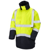 High Visibility Yellow & Navy Blue Leo Marwood Superior Jacket