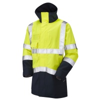 High Visibility Yellow & Navy Breathable Leo Clovelly Interactive Jacket