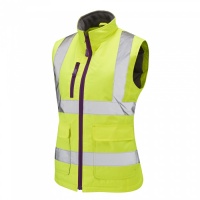 Ladies Sandymere Premium High Visibility Yellow Bodywarmer