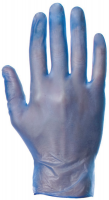 Blue Vinyl Disposable Powdered Gloves (Box of 100)