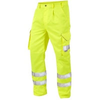 High Visibility Yellow Superior Cargo Trousers ENISO 20471