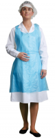 D300 - Disposable PE Bib Apron Blue - Pack Of 100 or 2000