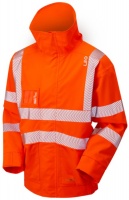 High Visibility J05 Breathable Superior Orange Waterproof Bomber Jacket ENISO20471 & Rail Industrial Standard RIS-3279-TOM