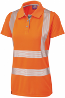 High Visibility Orange Coolviz Ultra Pippacott MK2 Ladies Polo Shirt