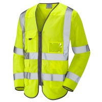 High Visibility Superior Long Sleeved Coolviz Vests In Yellow ENISO20471 Class 3