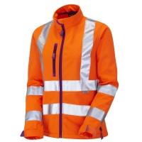 Ladies Honeywell Premium High Visibility Orange Softshell Jacket