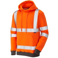 High Visibility Leo Goodleigh Premium Orange Hooded Sweatshirt