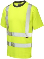Leo T01 Newport Comfort Eco-Viz High Visibility Yellow T-Shirt