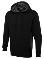 Premium Unisex Two Tone Uneek Hooded Sweatshirt In 5 Colours