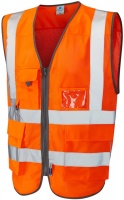 High Visibility Superior Coolviz Vests In Orange ENISO20471 Class 2 & RIS-3279-TOM