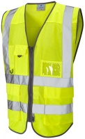 High Visibility Superior Coolviz Vests In Yellow ENISO20471 Class 2