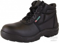 Black Safety Chukka Boot With Steel Toe Cap And Midsole