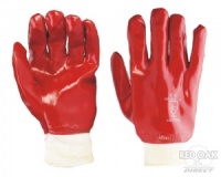 Red PVC Coated Glove