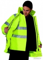 High Visibility 4-in-1 Waterproof Jacket / Bodywarmer