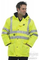 High Visibility Waterproof Yellow 7-in-1 Elsener Jacket