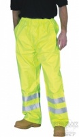 High Visibility Yellow Waterproof Breathable Overtrousers EN471