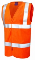 Clifton Limited Flame Spread / Anti-Static Hi Vis Orange Waistcoat
