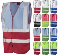 High Visibility Two-Tone Coloured Vest