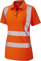 High Visibility Orange Coolviz Plus Pippacott Ladies Polo Shirt