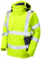 Leo Exmoor Premium High Visibility Yellow Breathable Waterproof Jacket