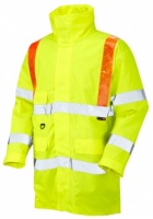 Putford Hi Vis Yellow Anorak with Orange Braces