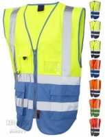 High Visibility Superior Two-Tone Vest (EN471 Class 1)