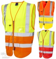 High Visibility Superior Two-Tone Vest (ENISO 20471 Class 2)