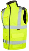 High Visibility Yellow Leo Two-Tone Interactive Bodywarmer