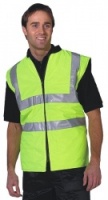 High Visibility Yellow Reversible Bodywarmer