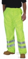 High Visibility Yellow Waterproof Overtrousers EN471